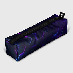 Пенал для ручек Фигурный фиолетовый фон, цвет: 3D-принт