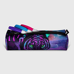 Пенал для ручек Светящийся неоновый тигр, цвет: 3D-принт — фото 2
