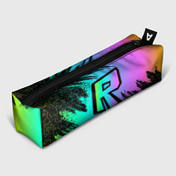 Пенал для ручек Roblox neon logo, цвет: 3D-принт