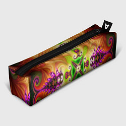 Пенал для ручек Яркий фрактальный узор, цвет: 3D-принт