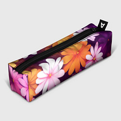 Пенал для ручек Яркие фанстастические цветы, цвет: 3D-принт