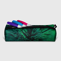 Пенал для ручек Объёмные острые зелёные фигуры, цвет: 3D-принт — фото 2