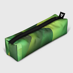 Пенал для ручек Зелёные абстрактные волны, цвет: 3D-принт