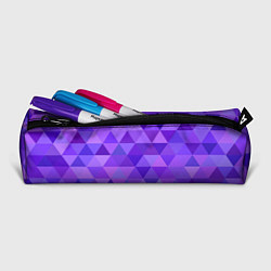 Пенал для ручек Фиолетовые фигуры, цвет: 3D-принт — фото 2