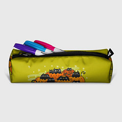 Пенал для ручек Хэллоуин - коты в тыквах, цвет: 3D-принт — фото 2