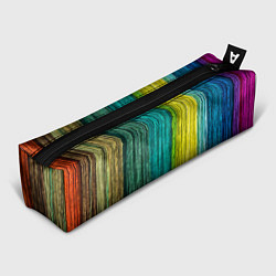 Пенал для ручек Разноцветные полосы материала, цвет: 3D-принт