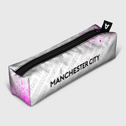 Пенал для ручек Manchester City pro football: надпись и символ, цвет: 3D-принт
