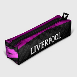 Пенал для ручек Liverpool pro football: надпись и символ, цвет: 3D-принт