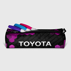 Пенал для ручек Toyota pro racing: надпись и символ, цвет: 3D-принт — фото 2