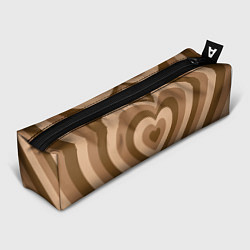 Пенал Hearts brown
