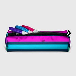 Пенал для ручек Разноцветные неоновые полосы, цвет: 3D-принт — фото 2