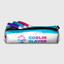 Пенал для ручек Goblin Slayer neon gradient style: надпись и симво, цвет: 3D-принт — фото 2
