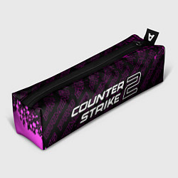 Пенал для ручек Counter-Strike 2 pro gaming: надпись и символ, цвет: 3D-принт