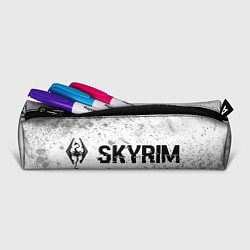 Пенал для ручек Skyrim glitch на светлом фоне: надпись и символ, цвет: 3D-принт — фото 2
