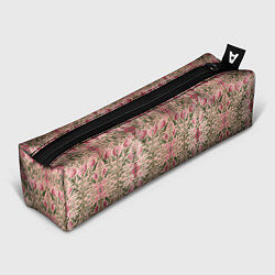 Пенал для ручек Переплетение из розовых цветов, цвет: 3D-принт