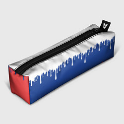 Пенал для ручек Флаг России - потёки, цвет: 3D-принт