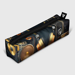 Пенал для ручек Золотые наушники, цвет: 3D-принт