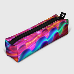 Пенал для ручек Неоновые объемные волны, цвет: 3D-принт