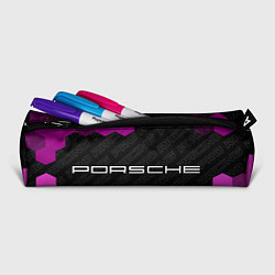 Пенал для ручек Porsche pro racing: надпись и символ, цвет: 3D-принт — фото 2