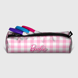 Пенал для ручек Барби лого розовая клетка, цвет: 3D-принт — фото 2