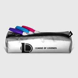 Пенал для ручек League of Legends glitch на светлом фоне: надпись, цвет: 3D-принт — фото 2