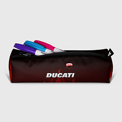 Пенал для ручек Ducati- красное пламя, цвет: 3D-принт — фото 2