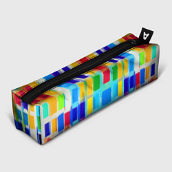 Пенал для ручек Colorful strips - pop art - vogue, цвет: 3D-принт
