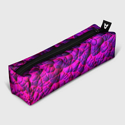 Пенал для ручек Объемная розовая текстура, цвет: 3D-принт