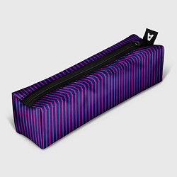 Пенал для ручек Фиолетовый полосатый, цвет: 3D-принт