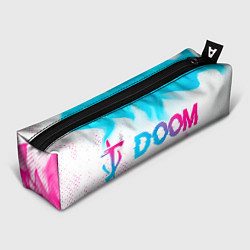 Пенал для ручек Doom neon gradient style по-горизонтали, цвет: 3D-принт