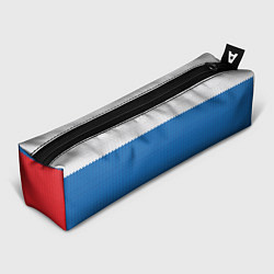 Пенал для ручек Вязаный российский флаг, цвет: 3D-принт