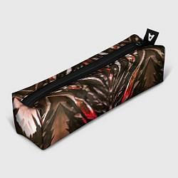 Пенал для ручек Красные кристаллы и камень, цвет: 3D-принт