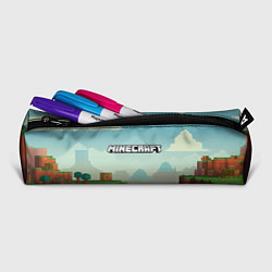 Пенал для ручек Minecraft logo квадратный мир, цвет: 3D-принт — фото 2