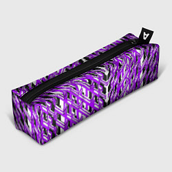 Пенал для ручек Фиолетовая техно броня, цвет: 3D-принт