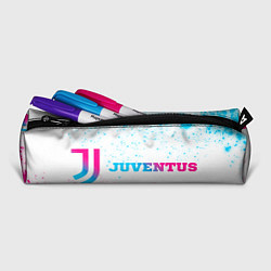 Пенал для ручек Juventus neon gradient style по-горизонтали, цвет: 3D-принт — фото 2