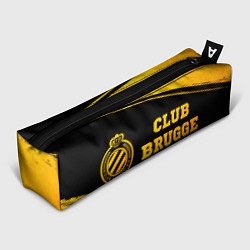 Пенал для ручек Club Brugge - gold gradient по-горизонтали, цвет: 3D-принт