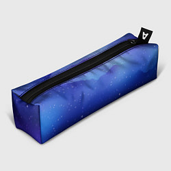 Пенал для ручек Синий космос и звезды, цвет: 3D-принт