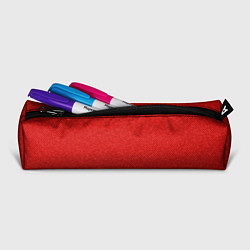 Пенал для ручек Красный однотонный текстурованный, цвет: 3D-принт — фото 2
