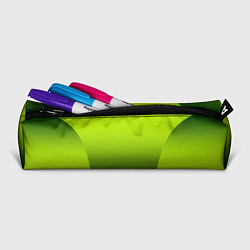 Пенал для ручек Яркий зеленый градиентный комбинированный узор, цвет: 3D-принт — фото 2