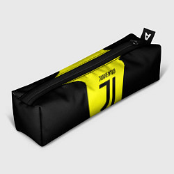 Пенал для ручек Juventus sport geometry yellow, цвет: 3D-принт