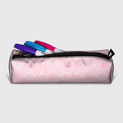 Пенал для ручек Розовый цветочный паттерн, цвет: 3D-принт — фото 2