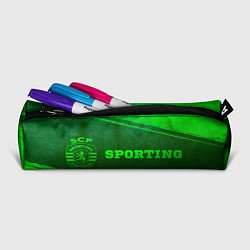 Пенал для ручек Sporting - green gradient по-горизонтали, цвет: 3D-принт — фото 2