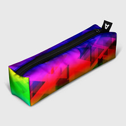 Пенал для ручек Неоновая геометрия градиент, цвет: 3D-принт