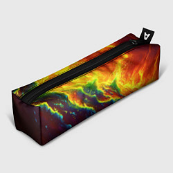 Пенал для ручек Абстрактные волны с огнем, цвет: 3D-принт