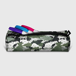 Пенал для ручек Зеленый фактурный камуфляж, цвет: 3D-принт — фото 2