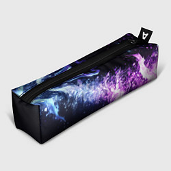Пенал для ручек Фиолетово-синяя абстрактная волна, цвет: 3D-принт