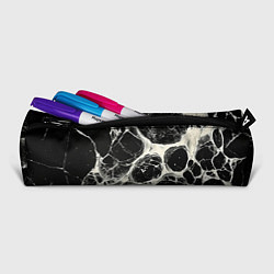 Пенал для ручек Бело-черная потертая текстура, цвет: 3D-принт — фото 2