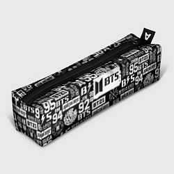 Пенал для ручек Bangtan Boys pattern black, цвет: 3D-принт