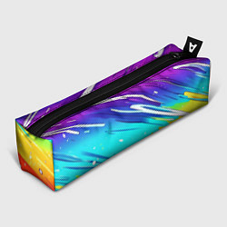 Пенал для ручек Радужные брызги краски текстура, цвет: 3D-принт