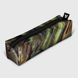 Пенал для ручек Абстракция тон хаки, цвет: 3D-принт